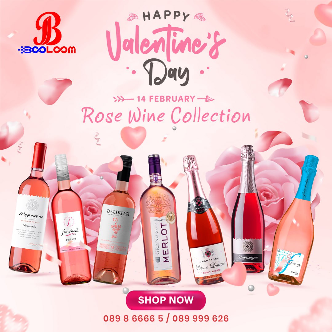Booloom_Booloom's tweet photo. Happy Valentine's Day "Rose Wine Collection" 🌹💐🌸❤️🫰🍷
from Booloom, featuring various bottles of rose wine and champagne.
The promotion highlights a selection of pink wines perfect for Valentine's Day.
#booloomwine #booloomwineshop https://t.co/zyYW5XZ7wC