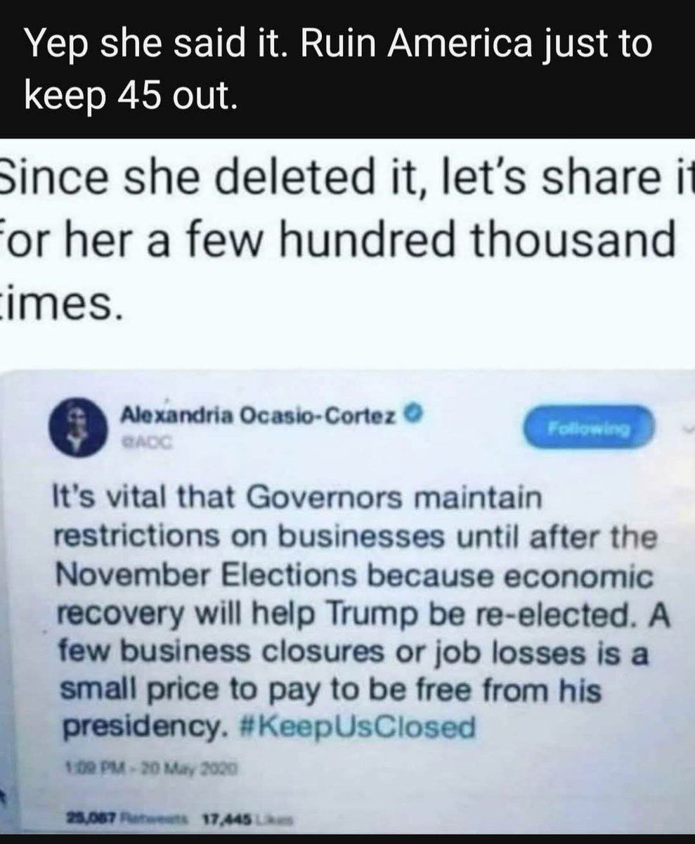 mxfox408's tweet photo. @AOC Fuck you bitch, ruin our country over you not liking a president? Are you so stupid? Guess so. https://t.co/NXUgHAQ0tt