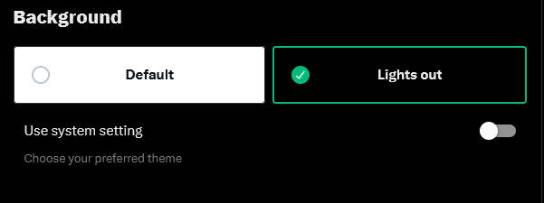 twitter why the fuck did you get rid of my in between option for dark mode that doesn't make it pitch fucking black you absolute fucking monsters????
