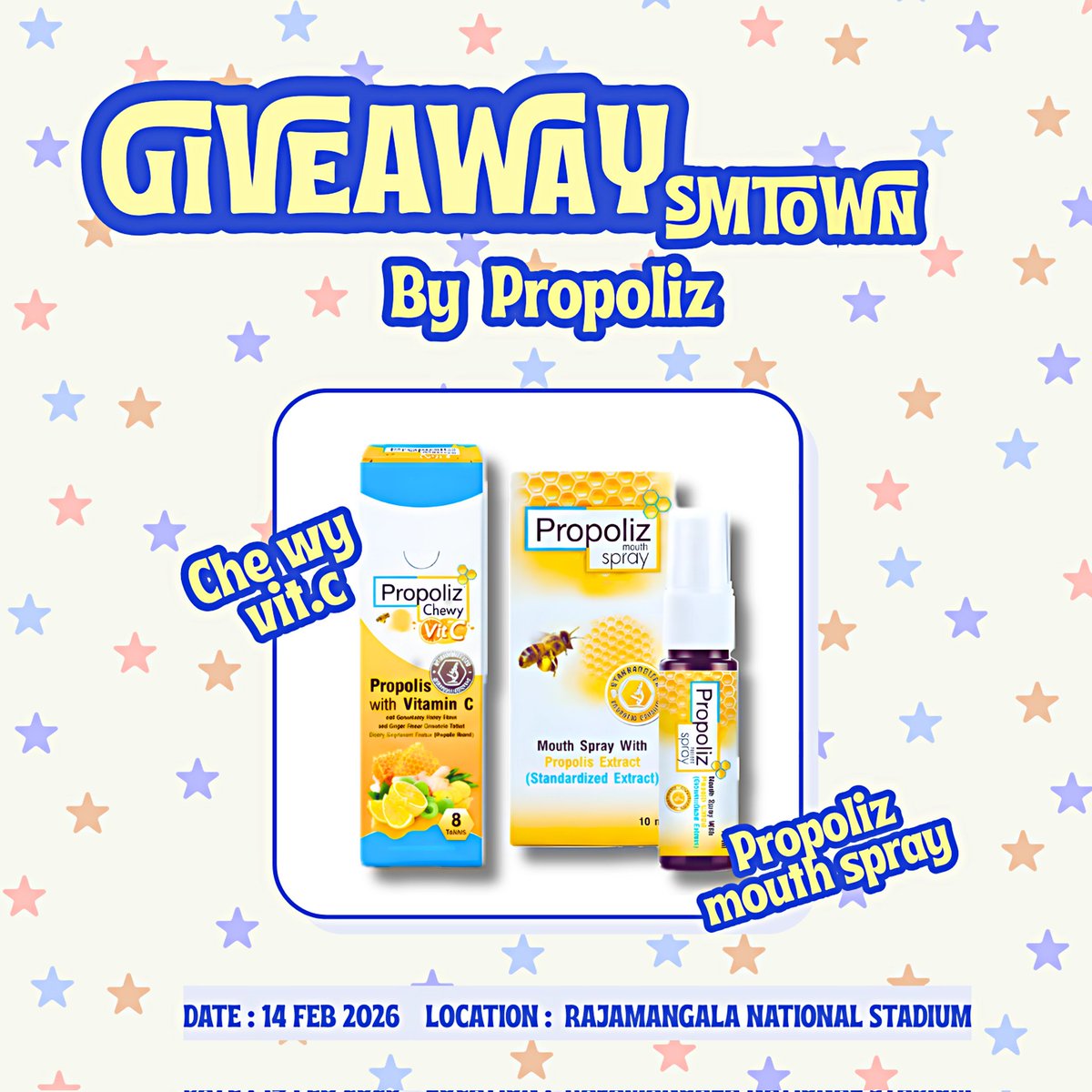 maleebubu_'s tweet image. ₊‧ pls kindly rt 𖧧 ࣪ 

💓​ giveaway for ชาวตึกชมพู 💓

⋆ ࣪ . สนับสนุน​การใช้เสียงโดย @Propolizzzz 

⟡ Chewy VitC
⟡ Propoliz mouth spray

ꔛ 14 feb 2026
ꔛ rajamangala stadium
#SMTOWN_LIVE_BANGKOK 
#SMTOWNLIVE2025_26_BANGKOK