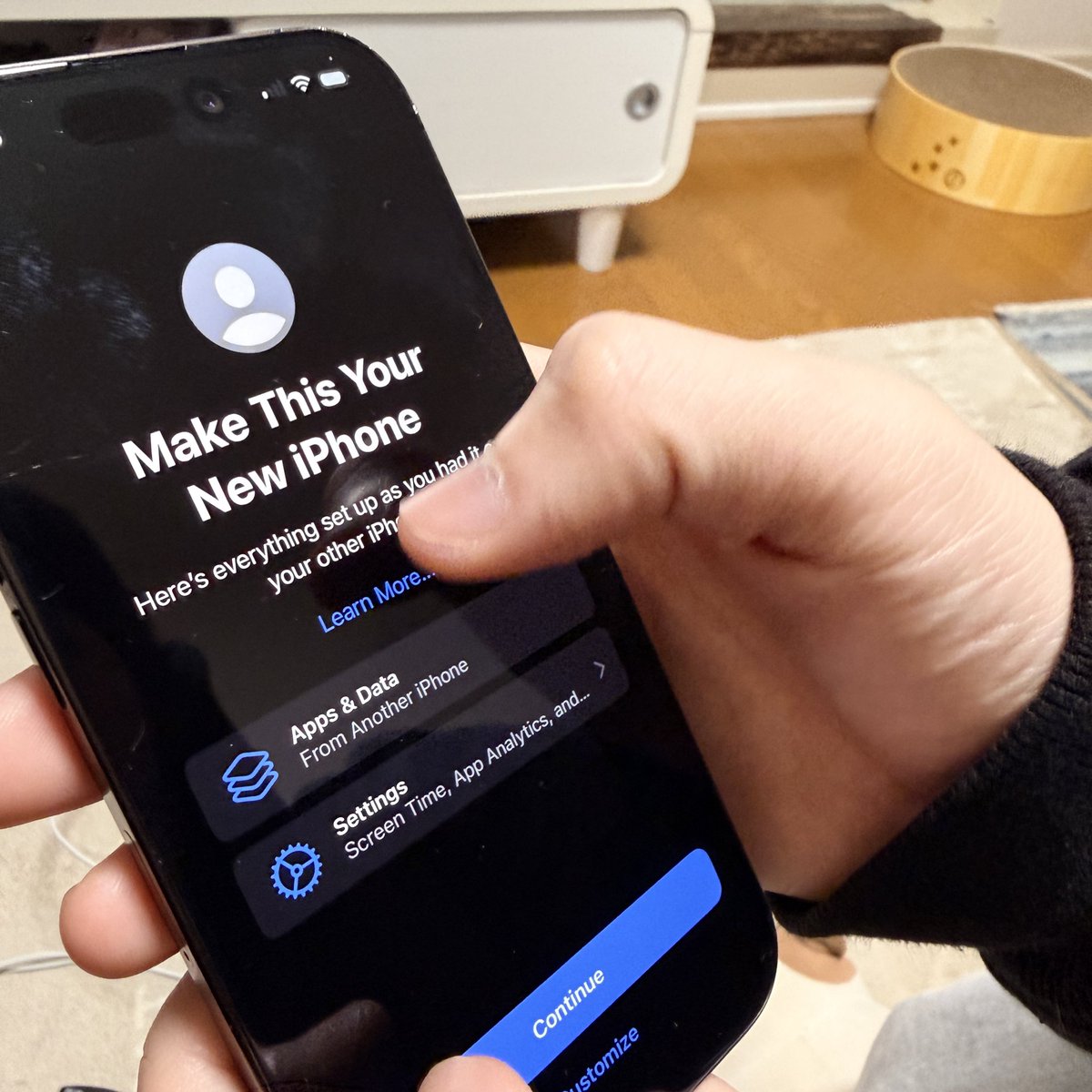 普段スマホの言語をEnglishに設定している末っ子。

先日お下がりのiPhone15を Englishで設定をはじめて、私が読めなくて行き詰まったから日本語設定に戻してもらったら

「すげー読める！！」

いうてた😇
でしょうねー。