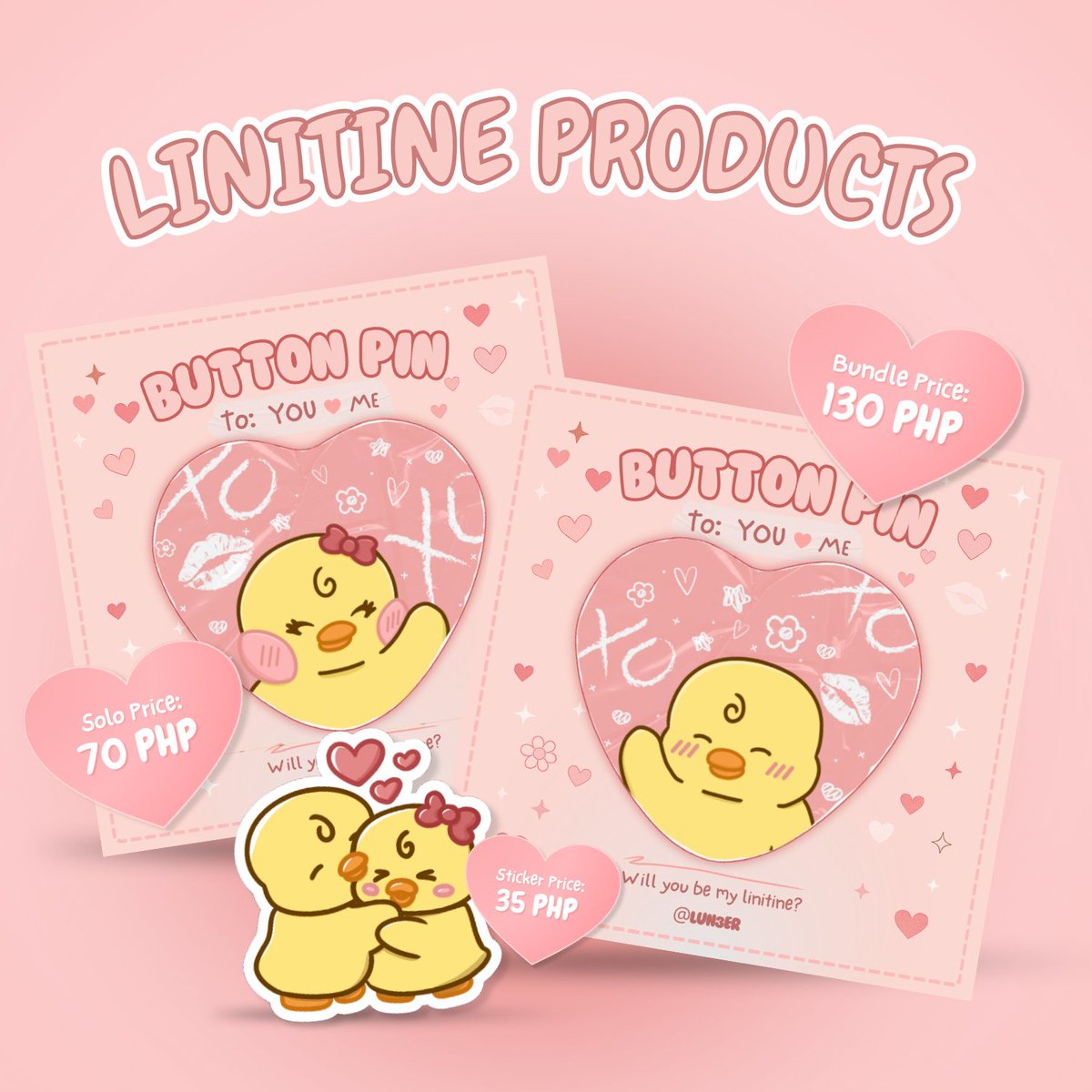 LUN3ER's tweet photo. Will you be my Linitine? 🎀

Get into the season of love with the sweetest heart-shaped pins. ♡

💌 Available on TikTok Shop: https://t.co/pVZk4Rx0x5

#ValentinesSpecial #SmallBusiness #Pins #Linitine https://t.co/Gyb4DKNLfK