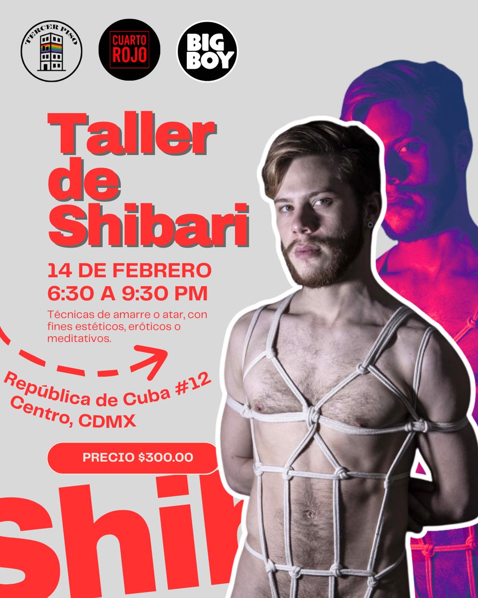 Este sábado hay que darle amor a la amistad 😏🔥 
Únete a Nuestro taller de Shibari en calzones 😈 
Se ocupan los lugares, manda DM 💬 <a href="/CuartoRojoCDMX/">El Cuarto Rojo CDMX</a> <a href="/Bigboywear_mx/">𝑩𝒊𝒈𝑩𝒐𝒚 𝒘𝒆𝒂𝒓 𝑪𝑫𝑴𝑿 (𝟐𝒌)</a> <a href="/Glotonwear_mx/">𝐆𝐥𝐨𝐭𝐨𝐧 𝐖𝐞𝐚𝐫 𝐂𝐃𝐌𝐗 (𝟕𝐤)</a> <a href="/_Dany_Daniel_/">DanyPiernotas</a> <a href="/elgabo040/">Gabriel ☀️</a> <a href="/dafh1994/">DAFH</a> <a href="/Alfanudemen/">Grupo Alfa Mx</a> <a href="/Harrypoppercdmx/">𝐇𝐚𝐫𝐫𝐲 𝐏𝐨𝐩𝐩𝐞𝐫 𝐌𝐱 (𝟕𝐤)</a>