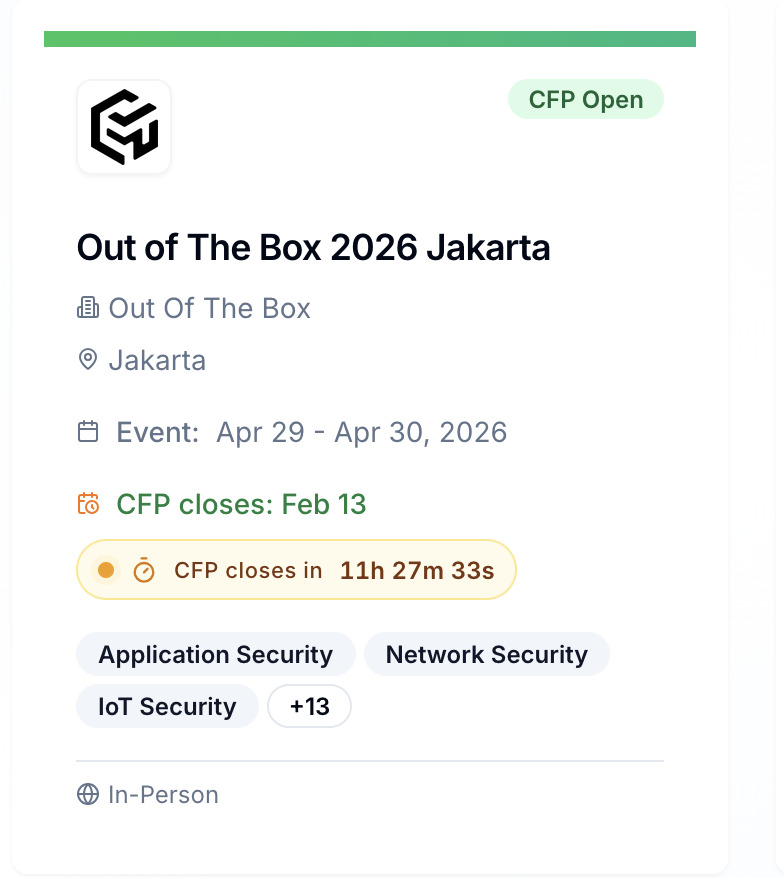 Out Of The Box Security Conference tweet media