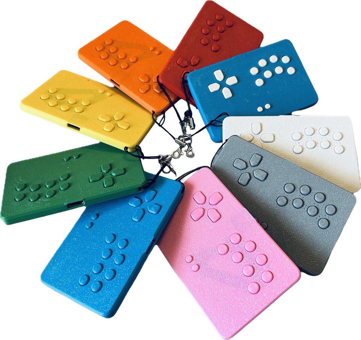 RECTANGLE CORNER Pico Pad レクタングル コーナー ピコ パッド 取扱開始しました

手のひらサイズのコントローラーが誕生しました

54 mm x 86 mm / 28 g
十字ボタンと 8ボタンを前面
L3、R3、TouchPad を背面に配置
17 SMD タクティクル・スイッチ

ボタン割り当てのカスタマイズもできます