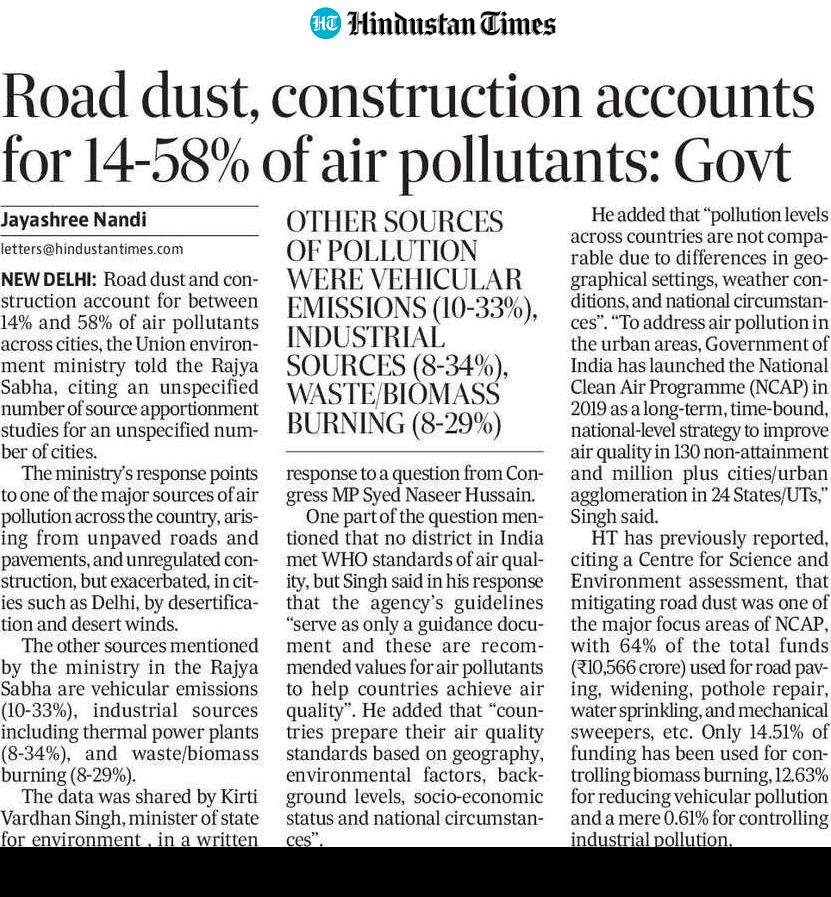 This is critical for Gurgaon but the Minister of Envt paid no heed to it. 
At a time when this should have been a top priority it was relegated to background. 
Only with pressure the administration acted. Slowly 
Realising that only residents can now stand up together for a
