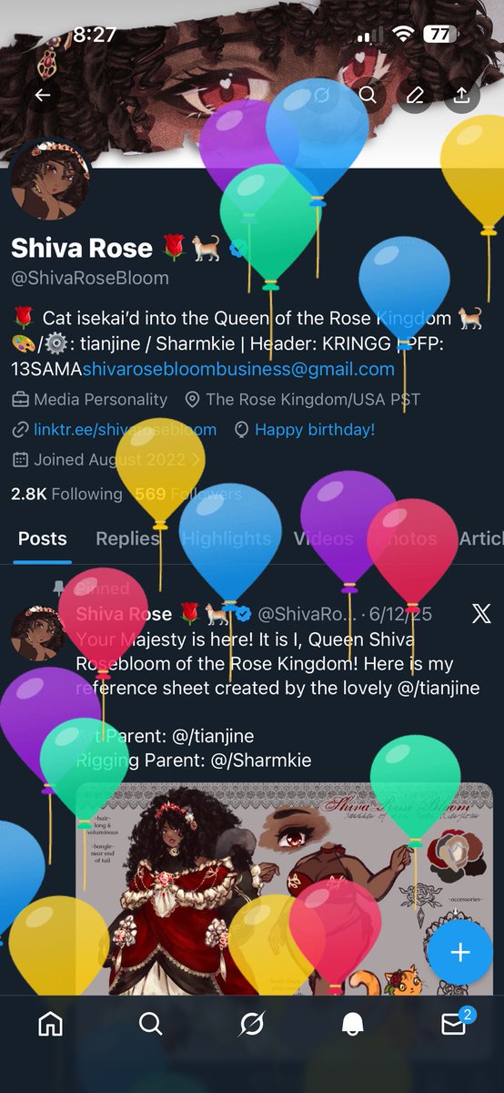 Balloons so pretty! 🌹🎉🎂
