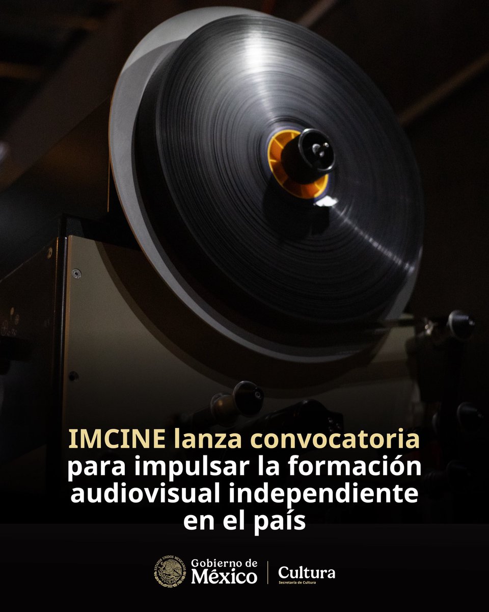 cultura_mx's tweet photo. Ya está abierta la convocatoria del Estímulo para la Formación Audiovisual Independiente (EFAI) que fortalece y diversifica programas de formación audiovisual y cinematográfica alrededor del país.

Este apoyo impulsa narrativas desde la diversidad lingüística y cultural, especialmente en regiones donde el acceso a formación en cine y audiovisual es limitado.

Consulta las bases en: https://t.co/JqzNjNXsea
@imcine