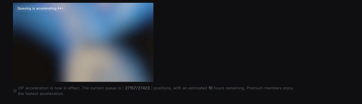 Context_Window's tweet photo. seedance 2.0 queue times are getting insane... 10 hours?! #Seedance https://t.co/x1HFid2T1l