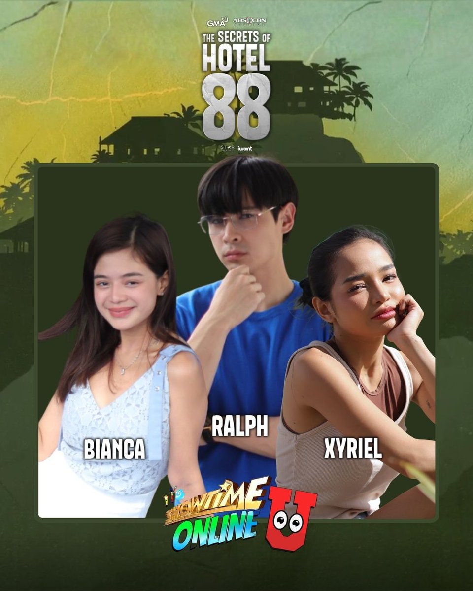 Abangan ang cast ng #TheSecretsofHotel88 na sina Ralph De Leon, Bianca De Vera, at Xyriel Manabat sa Showtime Onlline U ngayong biyernes, February 13!