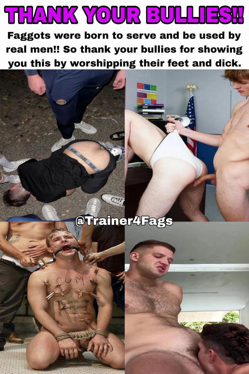 Thank them and accept your place!! 💪🔒
#fag #exposedfag #gayslave #gooning #gay #smalldick #deepthroat #faghumiliation #chudai #exposed #worship #gaybdsm
