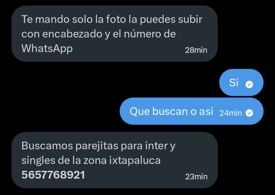 zonaorienC27836's tweet photo. Aporte anonimo de una parejita de ixtapaluca buscando inter y singles mandenles dm dejaron su WhatsApp otro aporte mas😈 https://t.co/VmzrrOwGzO