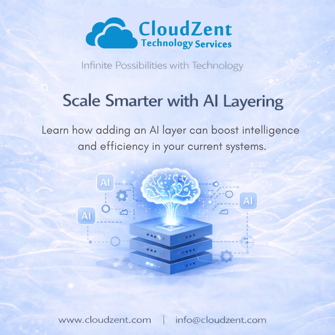 What if you could make your existing systems smarter without replacing them. With AI layering, you can add intelligence multifold and improve efficiency.

Read this blog Link cloudzent.com/resources/blog…

Looking for experts Connect with CloudZent cloudzent.com/contact/   

#AIDriven