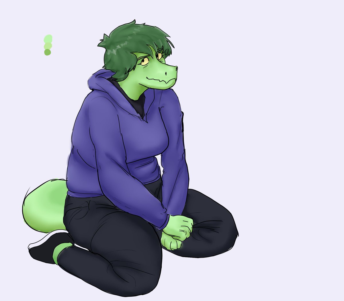 Sloppy drawing of Olivia Halford I wanted to color