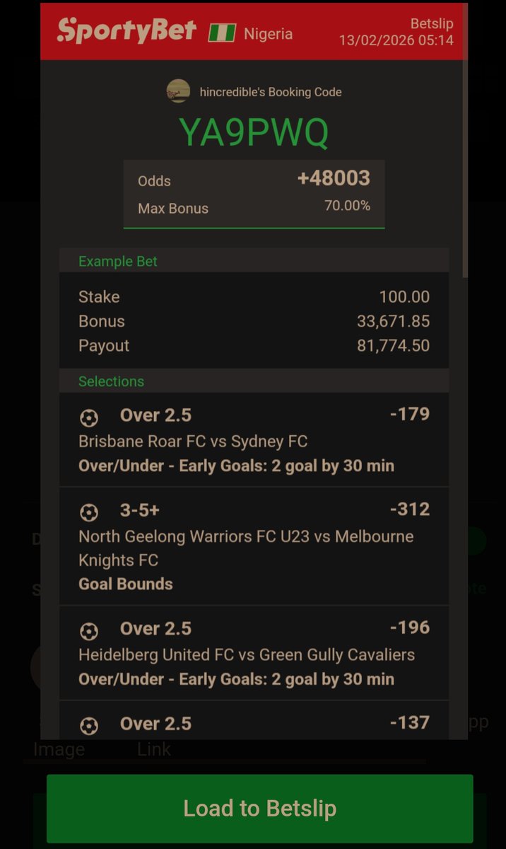 urus_plug's tweet image. Football ⚽⚽⚽⚽⚽ 
Risky trip to Australia 🌏🌏🌏🌏 
GG2+✨🫴🏾VXQ3XX
OVER 4.5✨🫴🏾YDBR3A
OVER 3.5✨🫴🏾YRKSPF
OVER 2.5✨🫴🏾 YA9PWQ
don't forget to flex to your satisfaction 🥴🥴🥴 
IRE ooooo 🤲🏾🤞🏾✨ 
Retweet massively so others can also benefit 
Early kick off, 
We attack by 9:00 AM