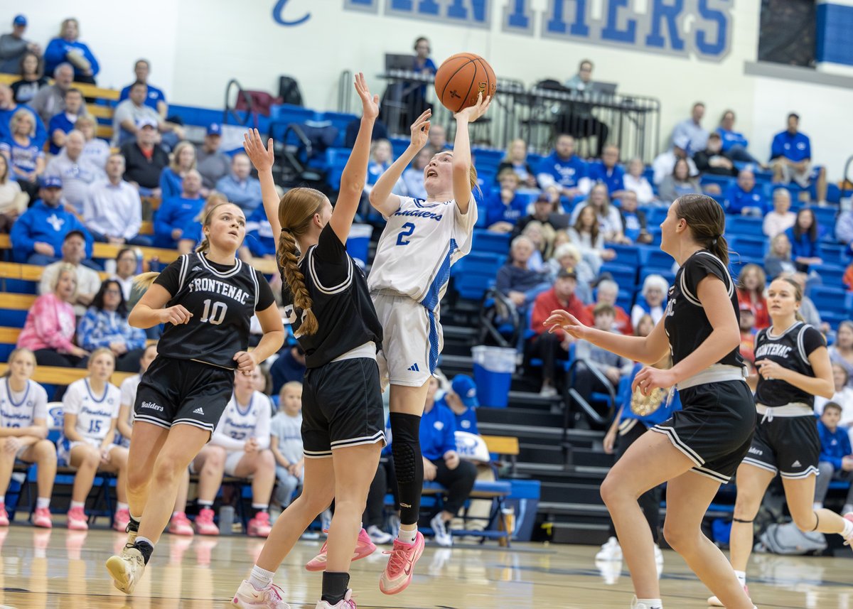 Quick hits from matchup with St. Mary's Colgan (No. 6, 2A) and Frontenac (No. 9, 3A) in a big CNC battle. Colgan remained undefeated in league play with a 69-38 win. Panther senior Jakayla Davis had a big night with a game-high 41.

Pics: <a href="/AndyKSHSAA/">Andy Brown</a> 

#kshsaacovered x <a href="/CapFed/">Capitol Federal</a>