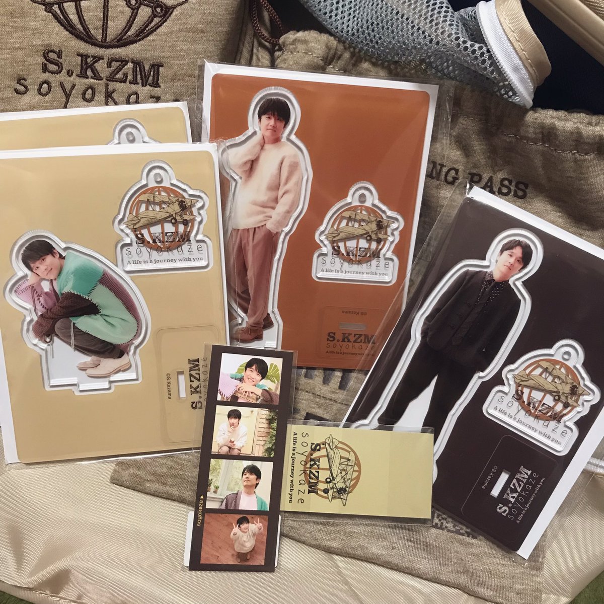 とりあえず 風間くんファンミ soyokaze総会 in 大阪 グッズ並べてみた