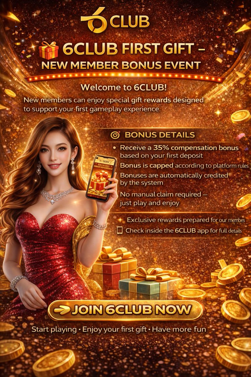 6_Club_Official's tweet photo. 🎁 6CLUB First Gift Is Here!New members receive bonus rewards automatically. Start strong today.👉 https://t.co/3s8L4BPZWT🎫 Codes:
General: DC2ED42A42BE2B5893134E7CA0D59B88
Support: A55610662D66D84DDD7B7149DE90B3B3 https://t.co/cOksvutdsg