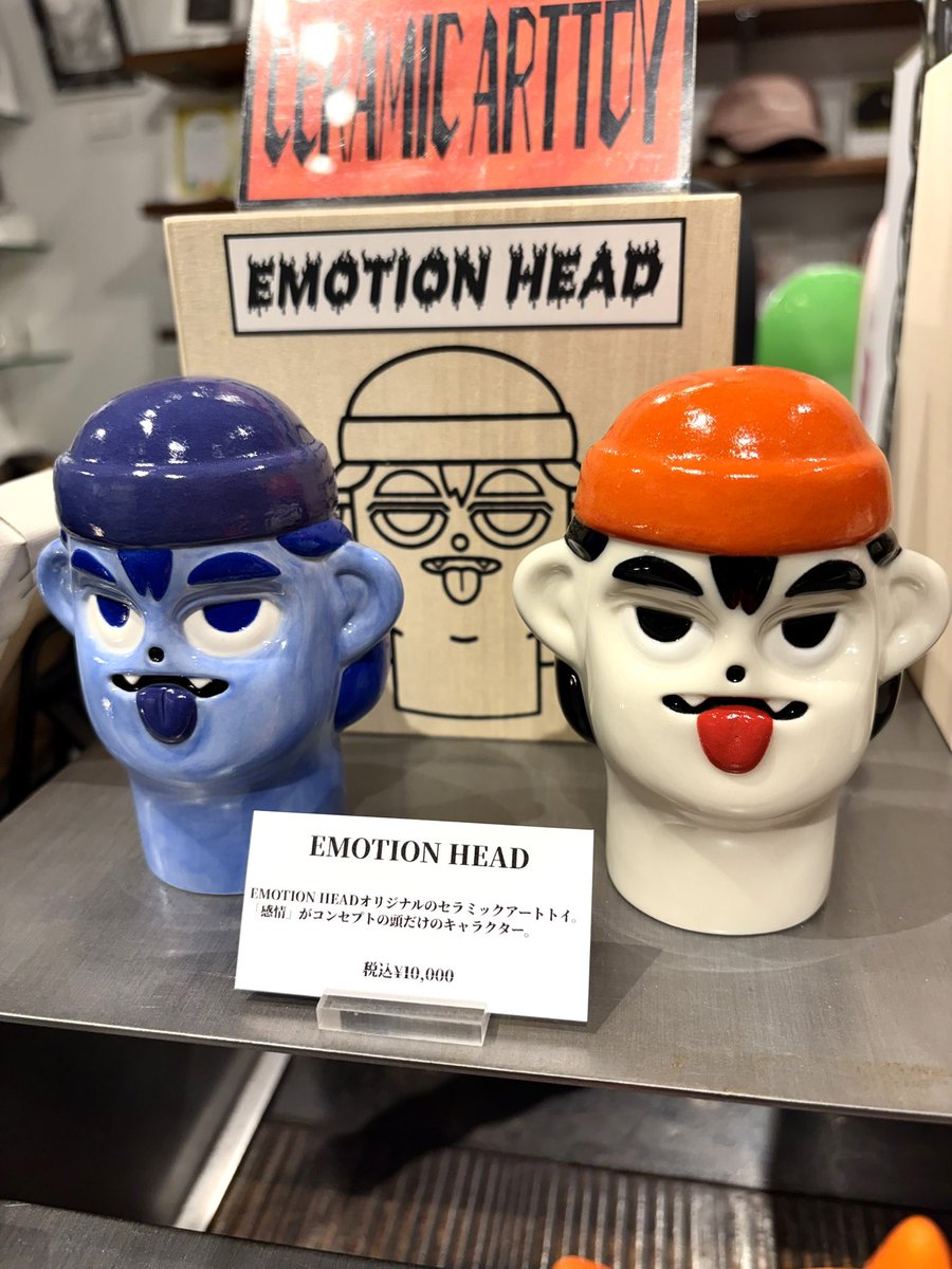 matamata_shop's tweet photo. こんにちは☺️
matamataオープンしております！
EMOTION HEADのPOP UPイベント「AWAKENING」を15日(日)まで期間限定開催中🎉
陶器・樹脂による感情をテーマにしたアート作品を販売中！
一部作品はオンラインでもご覧いただけます→ https://t.co/8iKkywGsi4
本日も皆さまのご来店をお待ちしております😊 https://t.co/wmryBbJwf6