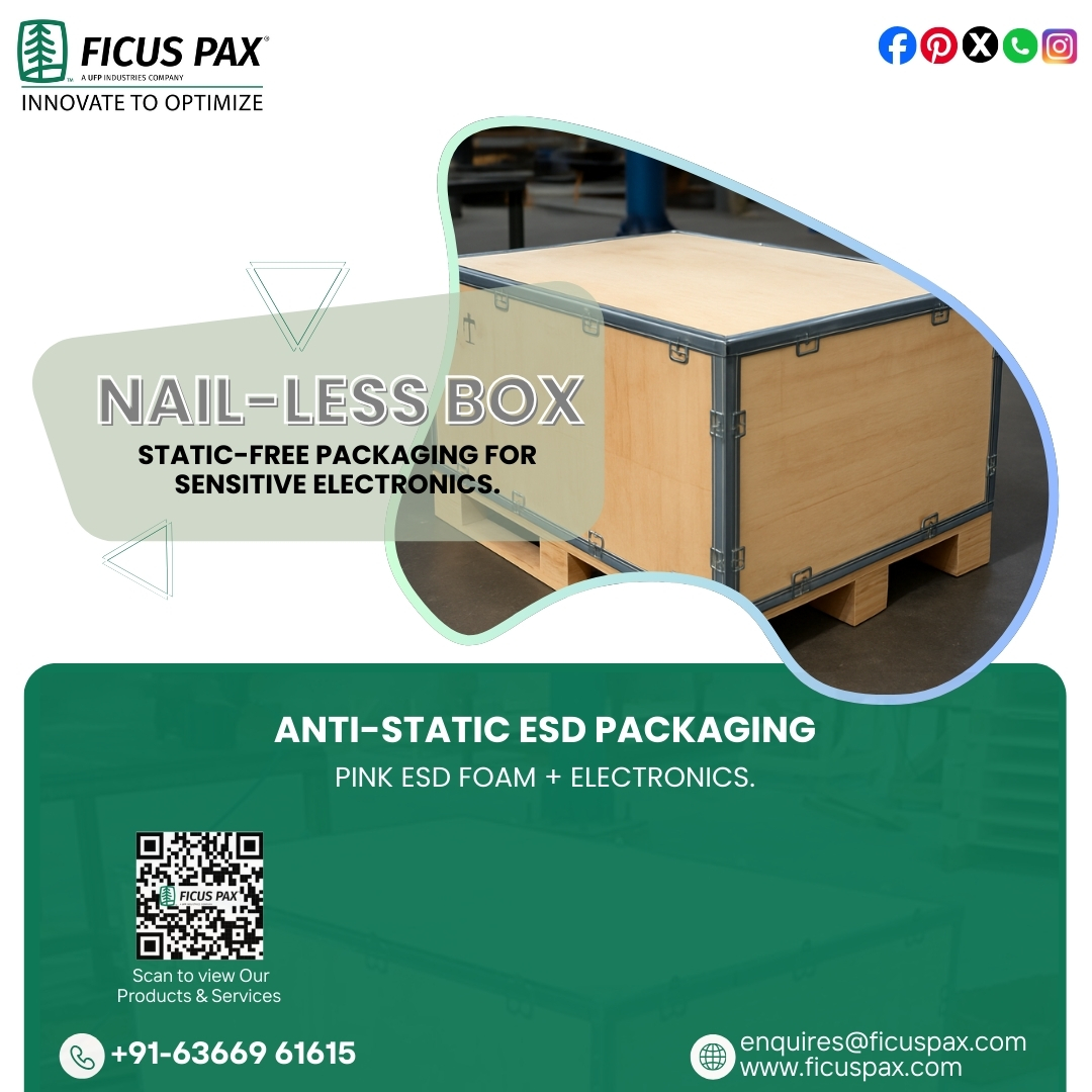 Ficus_Pax's tweet image. 📦 FICUS PAX - Innovate to Optimize

🔒 Nail-Less Box
⚡ Anti-Static ESD Packaging

📞 wa.me/+916366961615
📧 enquires@ficuspax.com
🌐 ficuspax.com

#FicusPax #ESDPackaging #AntiStatic #IndustrialPackaging #ElectronicsProtection #NailLessBox #IndustrialPackaging