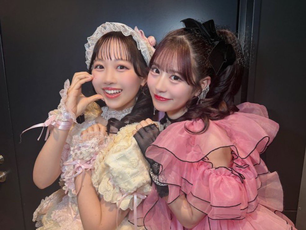 あまれん姉妹は最強ってわけ☝️❤️🩷 #月足天音 #松本かれん