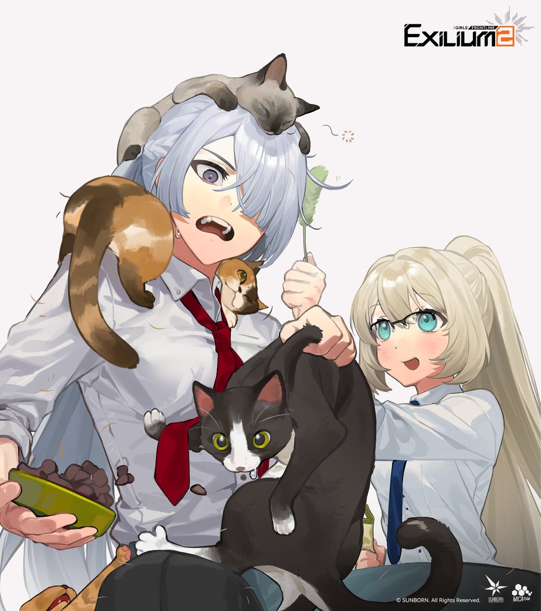 GFL2EXILIUM_EN's tweet photo. How about spending a fluffy day with Alva, Voymastina and the kittens, Commander?

>> Download on mobile and PC: https://t.co/SiNltiPpgV
#GirlsFrontline2Exilium #gfl2exilium https://t.co/bvhFwQTJO0