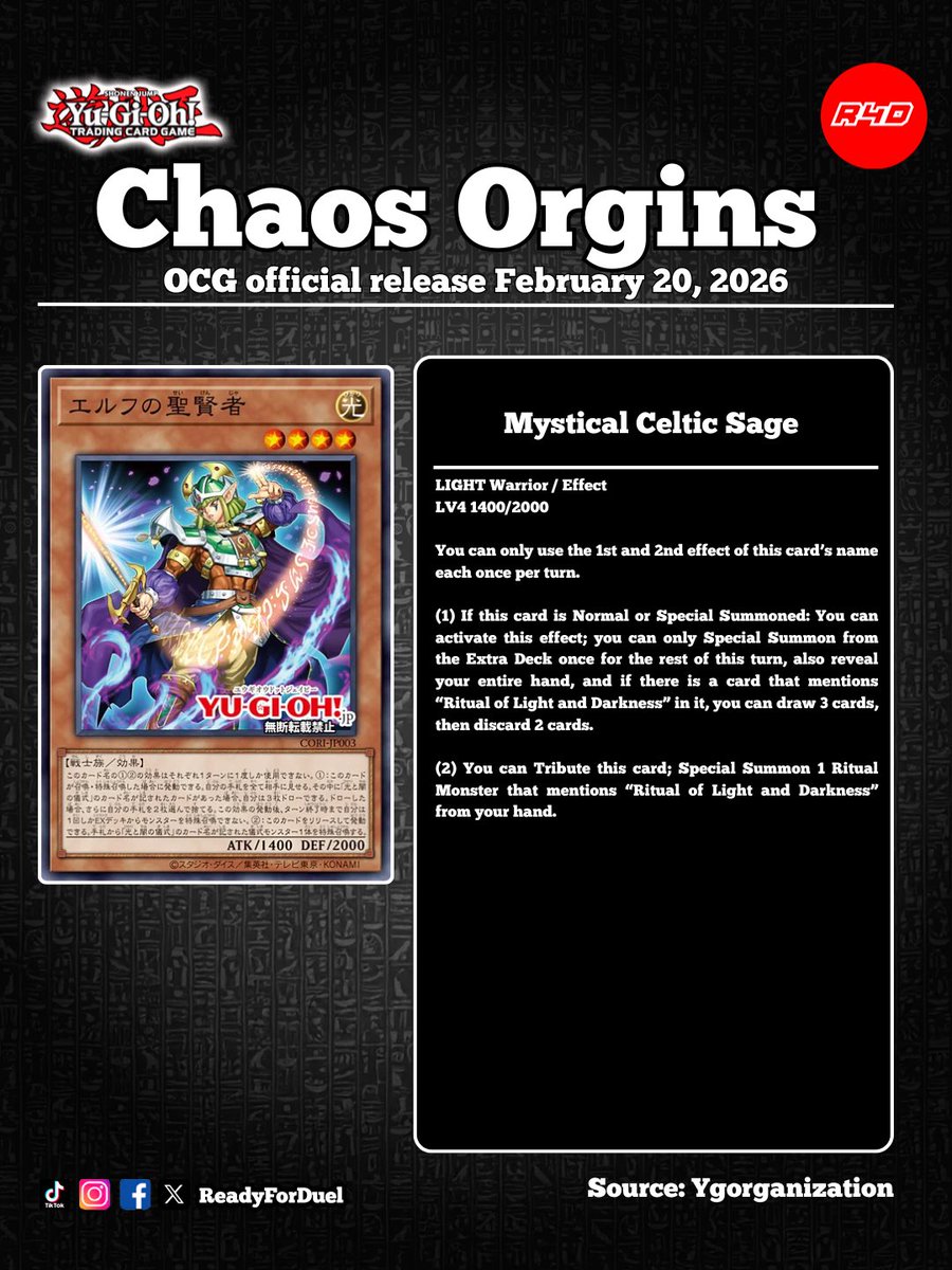 Readyforduel's tweet photo. New cards from Chaos Orgins!
#YuGiOh #OCG #遊戯王 #Readyforduel https://t.co/iNyKjzeuK9
