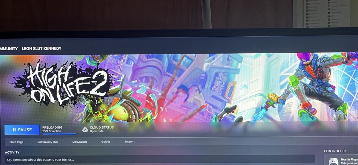 Preloading I can’t wait 😝 <a href="/highonlifegame/">High On Life</a> <a href="/SquanchGames/">Squanch Games</a>