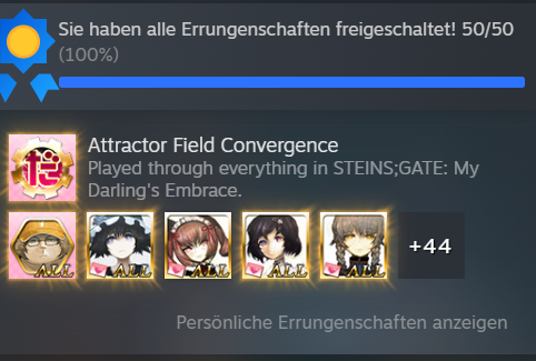 LPArrow2's tweet photo. just finished Steins;Gate My Darlings Embrace on 100% x3 #SteinsGate https://t.co/RXE5bLCtA5