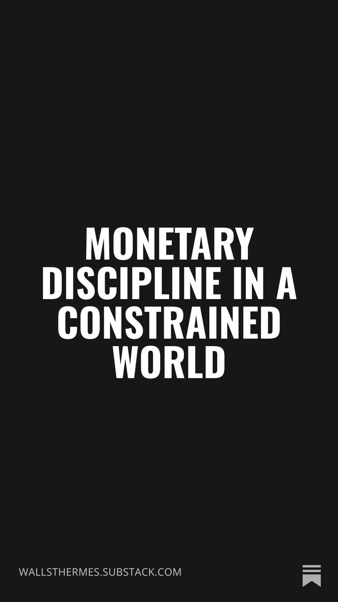 Monetary Discipline in a Constrained World  open.substack.com/pub/wallstherm… 

#investing #equities #ArtificialInteligence