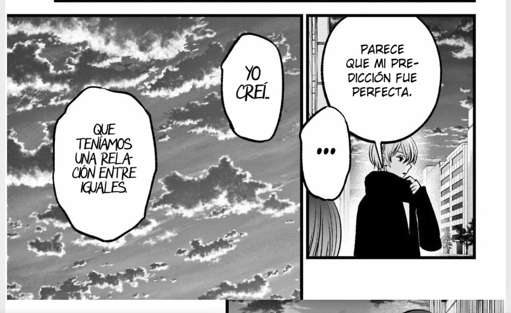 elHari17's tweet photo. @DasTier92 El manga es tan sútil en ciertos aspectos que te dejo muchas muestras del interés de Aqua por Akane de muchas formas. Pero el hater te dira siempre que solo fue herramienta sin más.

Por algo en el último panel no usó la palabra "amistad" sino esa igualdad que Akane creía tener. https://t.co/S8psMpKzGV