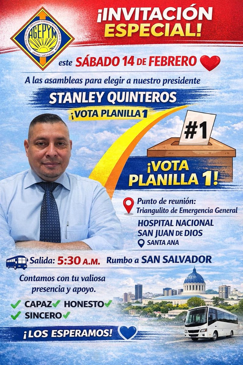sejesjunio's tweet photo. Cual es el miedo que nuestro Secretario General Stanley Quinteros llegue a la Presidencia de AGEPYM https://t.co/B76KoZVXm3