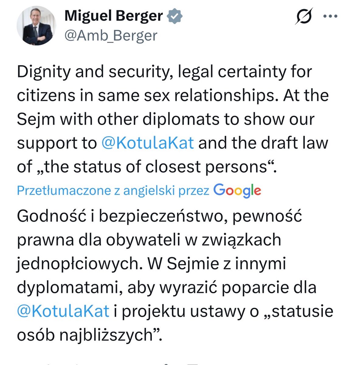 Niemiecki ambasador. Powiedzieć, że bezczelny, to nic nie powiedzieć