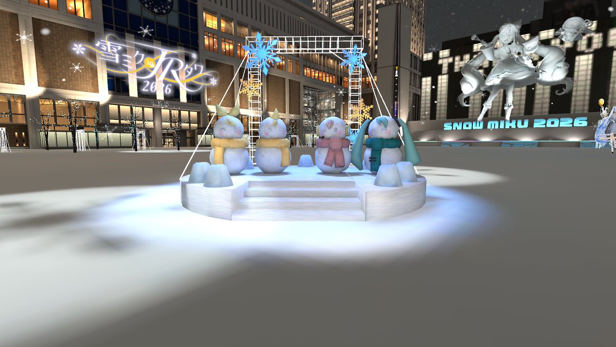 ❄️雪ミク in JRタワー⛄️ バーチャル会場「さつえき.world