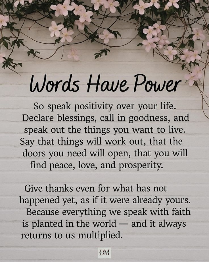 Words have power .......🗣️