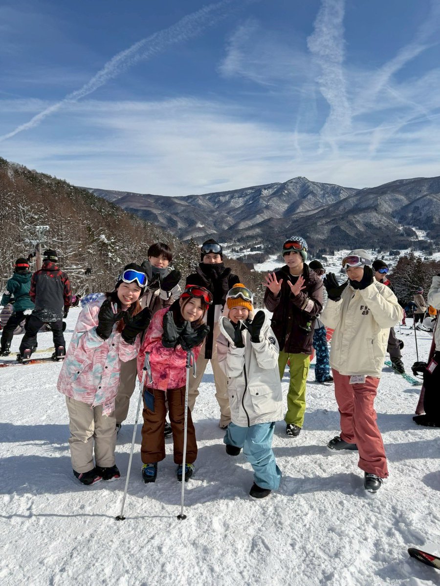 CITWandervogel's tweet photo. スキー、スノボを通して、雪山の厳しさと美しさを改めて体感した2日間でした。
冬のトレーニングで鍛えた（はずの）体力も、スキー特有の筋肉痛には勝てなかったようです。
 #CIT  #春から千葉工大  #春からCIT https://t.co/TGGFM0Whck