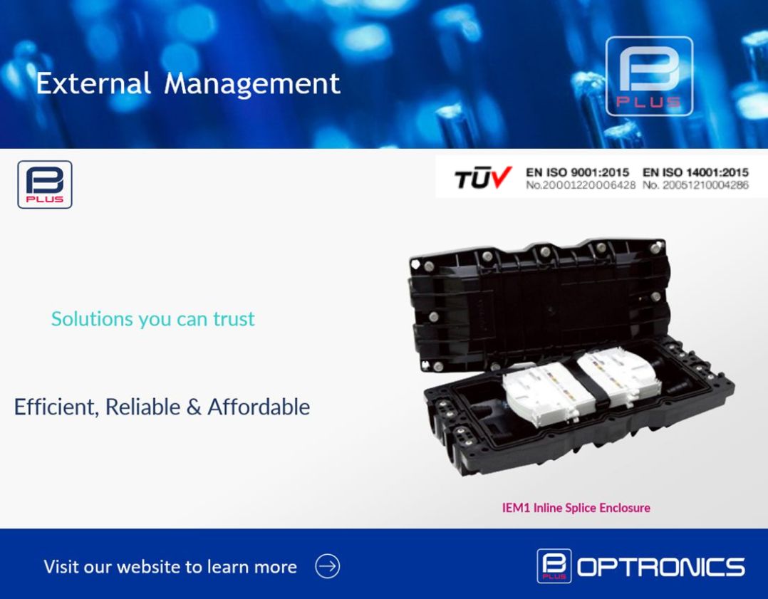 Optronicsplus's tweet photo. IEM1 Inline Splice Enclosure https://t.co/rvPzx8I6bT 
Fibre optic inline splice enclosure IEM1 protects fibre optic splicing point in various installation conditions such as wires, manholes, ducts and direct buried. 
#optronics #structuredcabling #datacentres #telecommunication https://t.co/31tdoZQoYy