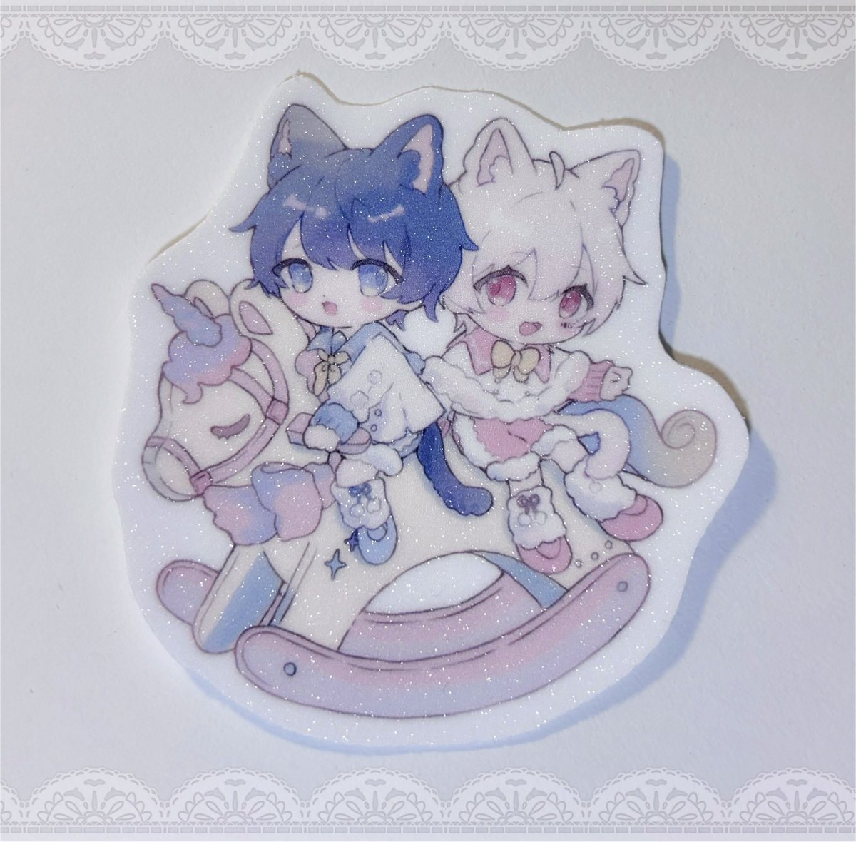 🧁そまうさ配布物のお知らせです❄️
キラキラのステッカーとお菓子を配布予定です꒰^. .^꒱
お会いできる方がいましたらぜひ貰ってください🩵🤍