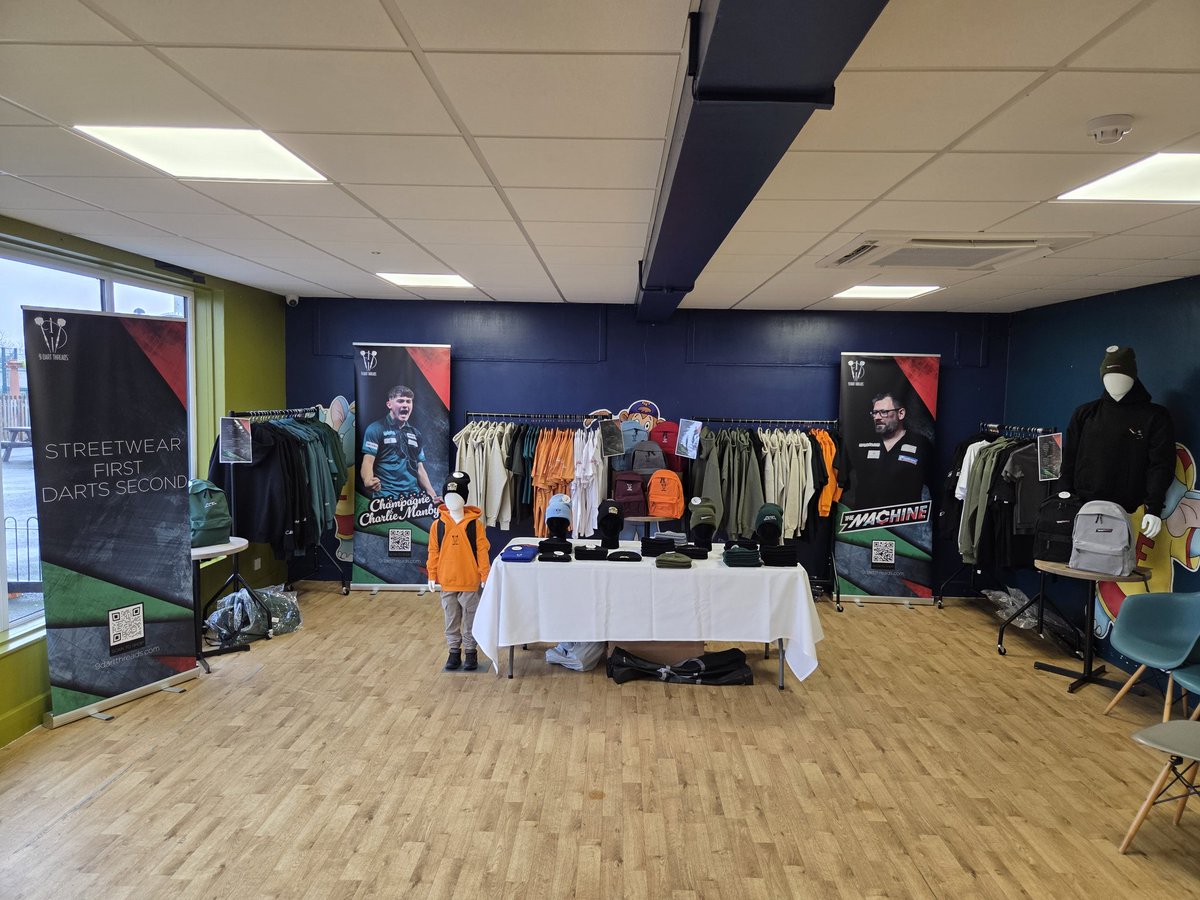 We are ready for the first day of sales today 💪 at The Weekend At The Darts by <a href="/Zeal_ZSM/">ZSM - Zeal Sports Management</a> - Let's go!