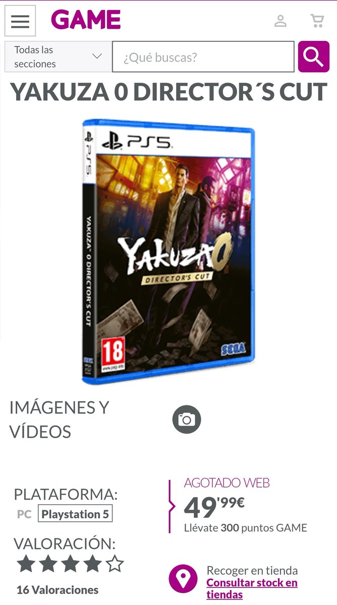 terecolors's tweet photo. Hola @VideojuegosGAME ¿La versión de PS5 de Yakuza 0 Director's Cut viene con la contraportada en inglés o en español? https://t.co/WJ3jX1AO2u