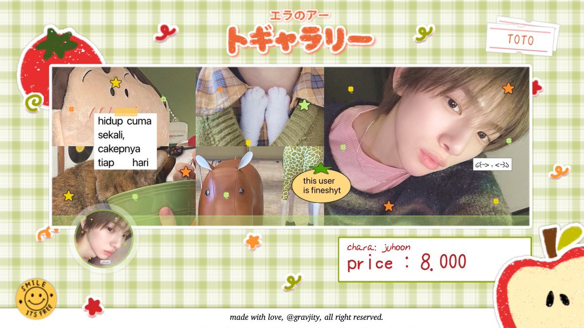 sebuah retweet sangat berarti ㄱ^ㅅ^ㄴ !

haing! ella datang lagi membawa sekumpulan layout ready stock dari berbagai katalogku😋 ada chara bg &amp; gg! harganya 8.000/each! 💌 bisa langsung take ke dm/teleku ya! met jajan🤓🖖🍀 

t. #zonauang #zonaba