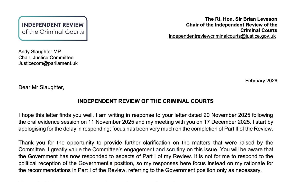 Justice Committee tweet media