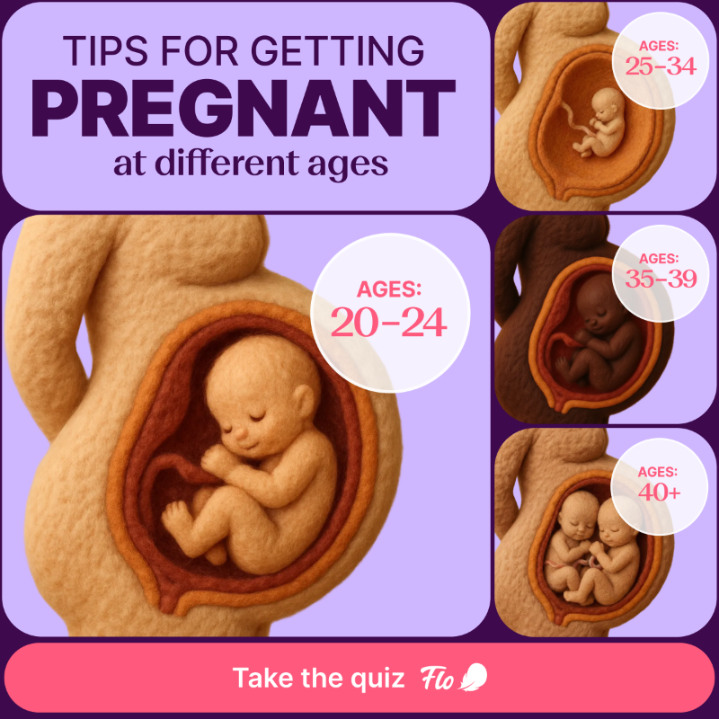 flotracker's tweet photo. 🌸 See conception insights for your age group and understand what factors may affect you.
