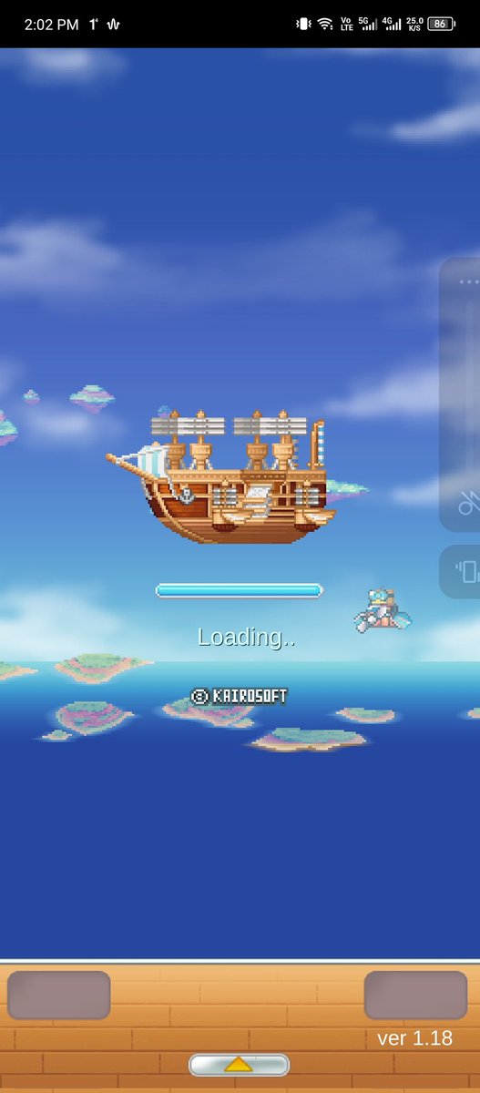 Sambil nunggu jam pulang, main  gim nya Kairosoft yg baru.
Hujan pula mana deres banget lagi.