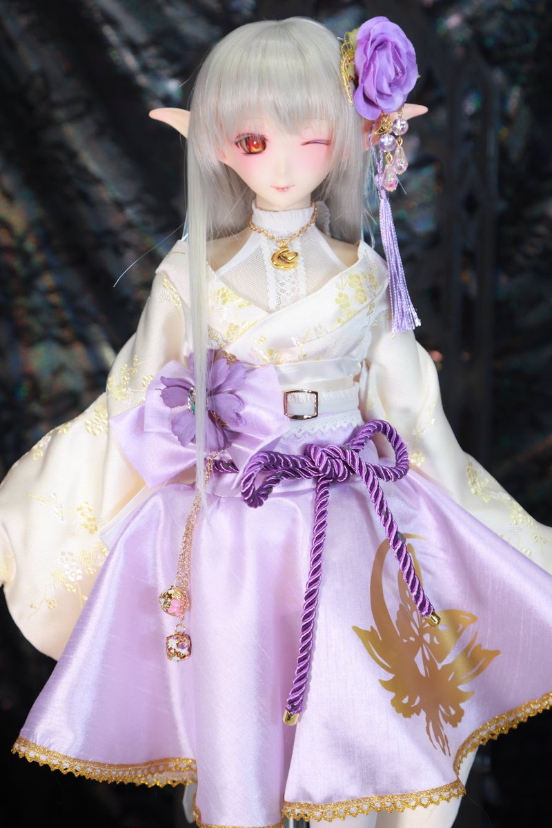 ✨ドールショウ77の商品紹介✨ 華麗短い和服【K03~K04】(絹織物) ONE