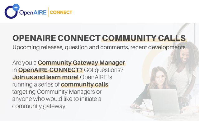 OpenAIRE_eu's tweet photo. Are you a Community Gateway Manager in #OpenAIRECONNECT, or interested in becoming one?
Join our upcoming CONNECT Community Call to learn more about the role, ask questions, and engage directly with the #OpenAIRE team.
This session is part of a series of community calls designed for both current and prospective Community Managers, offering practical insights into managing and growing CONNECT communities.
The meeting will be recorded and shared via OpenAIRE channels. By registering, participants consent to the recording.
Date & time: 3 March 2026 | 12:00 CET
Register here: https://t.co/iISTFMZWfS
#CONNECT #CommunityManagement #OpenScience #ResearchInfrastructure