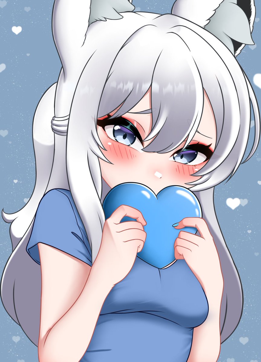 ❄️💙 Will you be my Valentine? - Luna💝💙❄️
#originalcharacter #kemonomimi