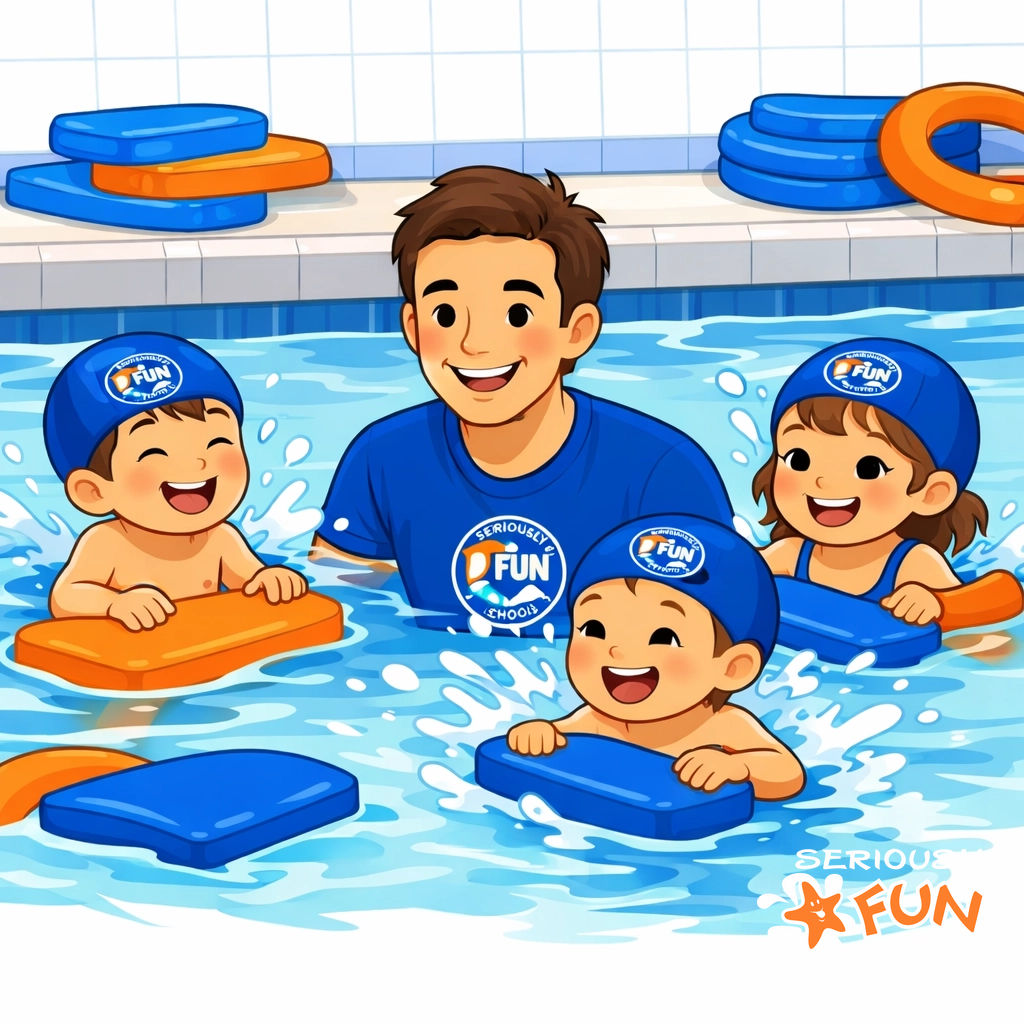 From "clinging to the side" to "splashing with pride!" 💦 Our Seriously FUN lessons for ages 3-7 build bravery through play. Watch their confidence soar in Aylesbury, Wycombe &amp; Lancing! 🏅 Join us: seriouslyfun.com #EarlyYears #SwimLessons #SeriouslyFUN #JoinTheFUN