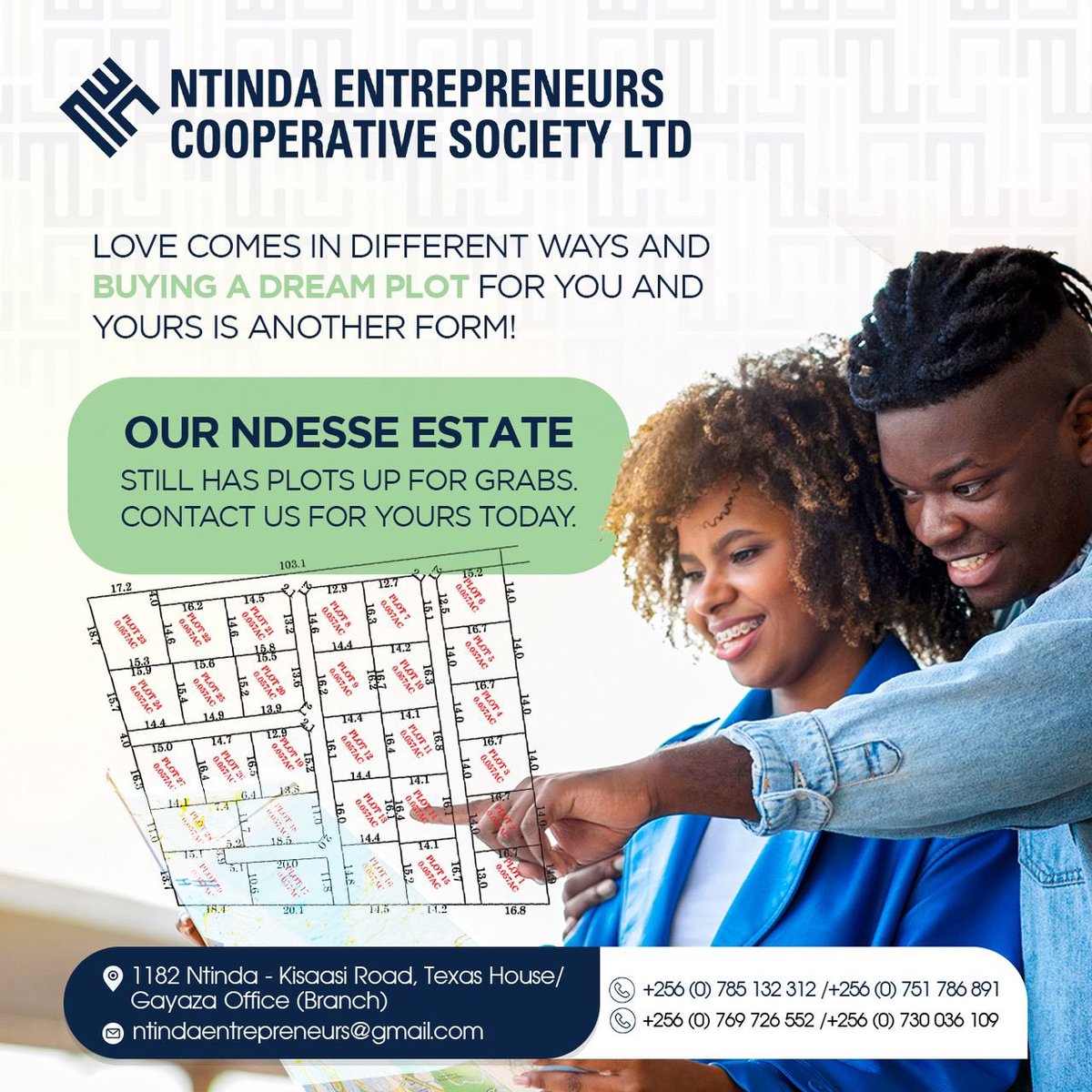 NECOSUganda's tweet photo. Love comes in many forms, and building a future for your loved ones on your own piece of land is one of the most meaningful. 

Secure that dream at Ndesse Estate, where plots are still available for you and yours. Contact us today to claim yours.

Contact us today. https://t.co/hsxKdKB2mc