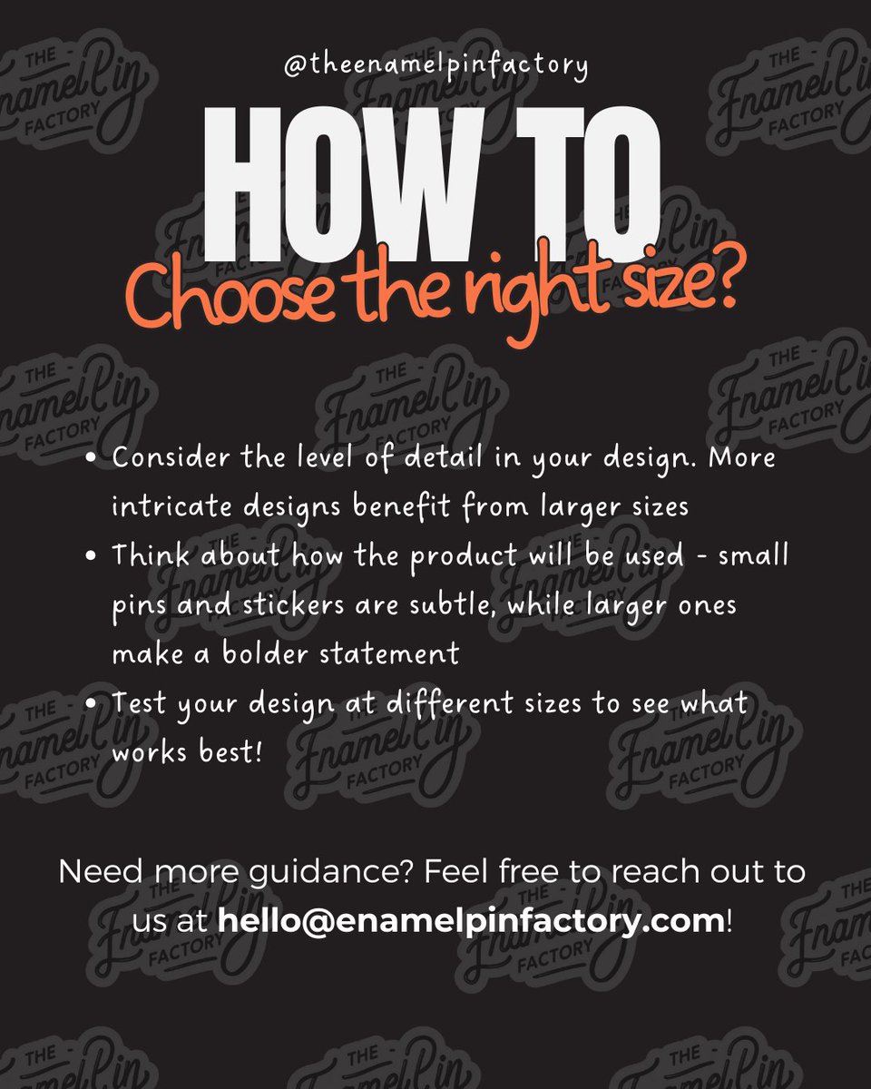 PinFactory's tweet image. Choosing the Right Size for Your Custom Pins, Stickers &amp;amp; More!
Not sure which size is best for your custom enamel pins, eco-friendly metal &amp;amp; wooden pins, stickers, or button badges? We’ve got you covered! 🎨✨
.
#CustomEnamelPins #EcoPins #CustomStickers #StickerSheets #Custom